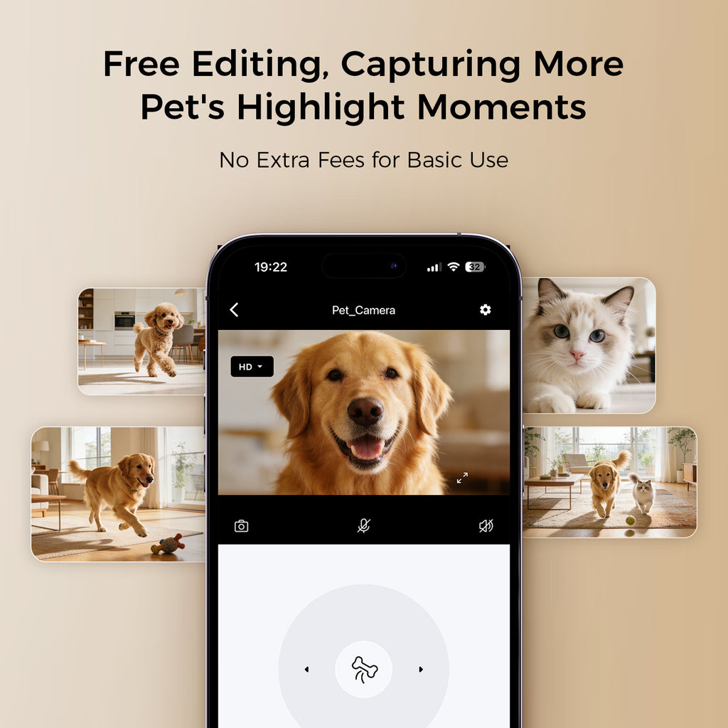 3K Pet Camera Treat Dispenser Robot M3