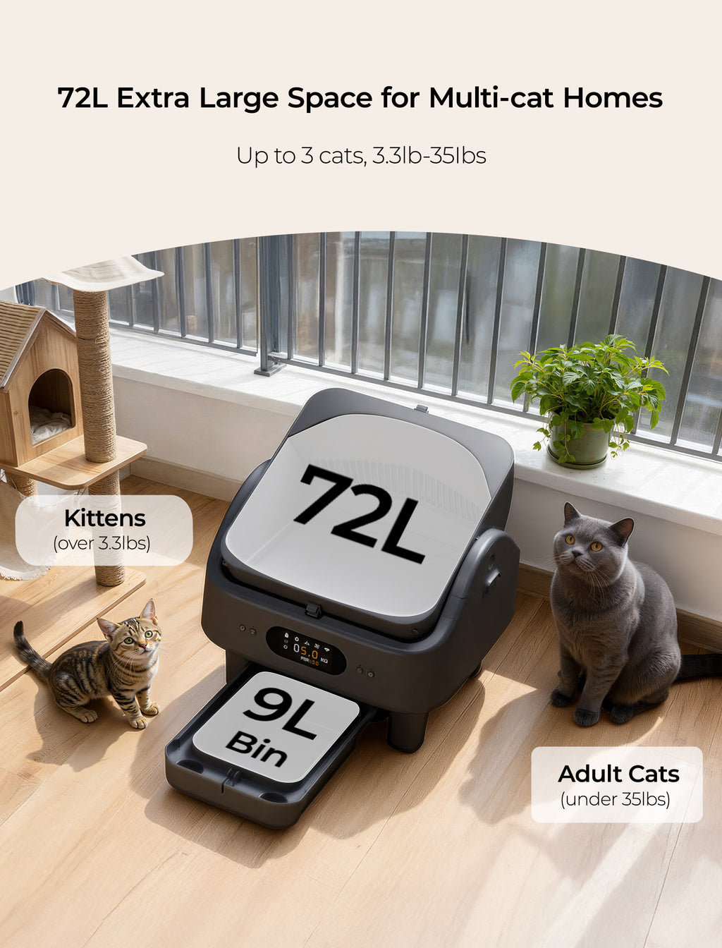 Automatic Self-clean Little Box M3 Pro Gray
