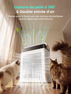 Cypcat Pet Air Purifier, Dual Intake Captures Pet Fur, PAP001